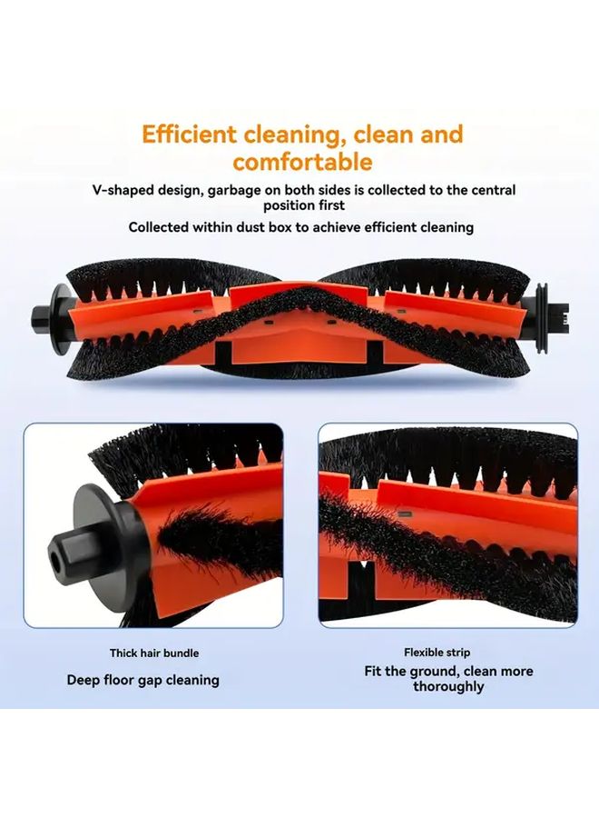 Dreame MOVA E20 Vacuum Cleaner Replacement Parts Kit 17pcs Main Brush Side Bristles Mop Pads HEPA Filters - Image 4